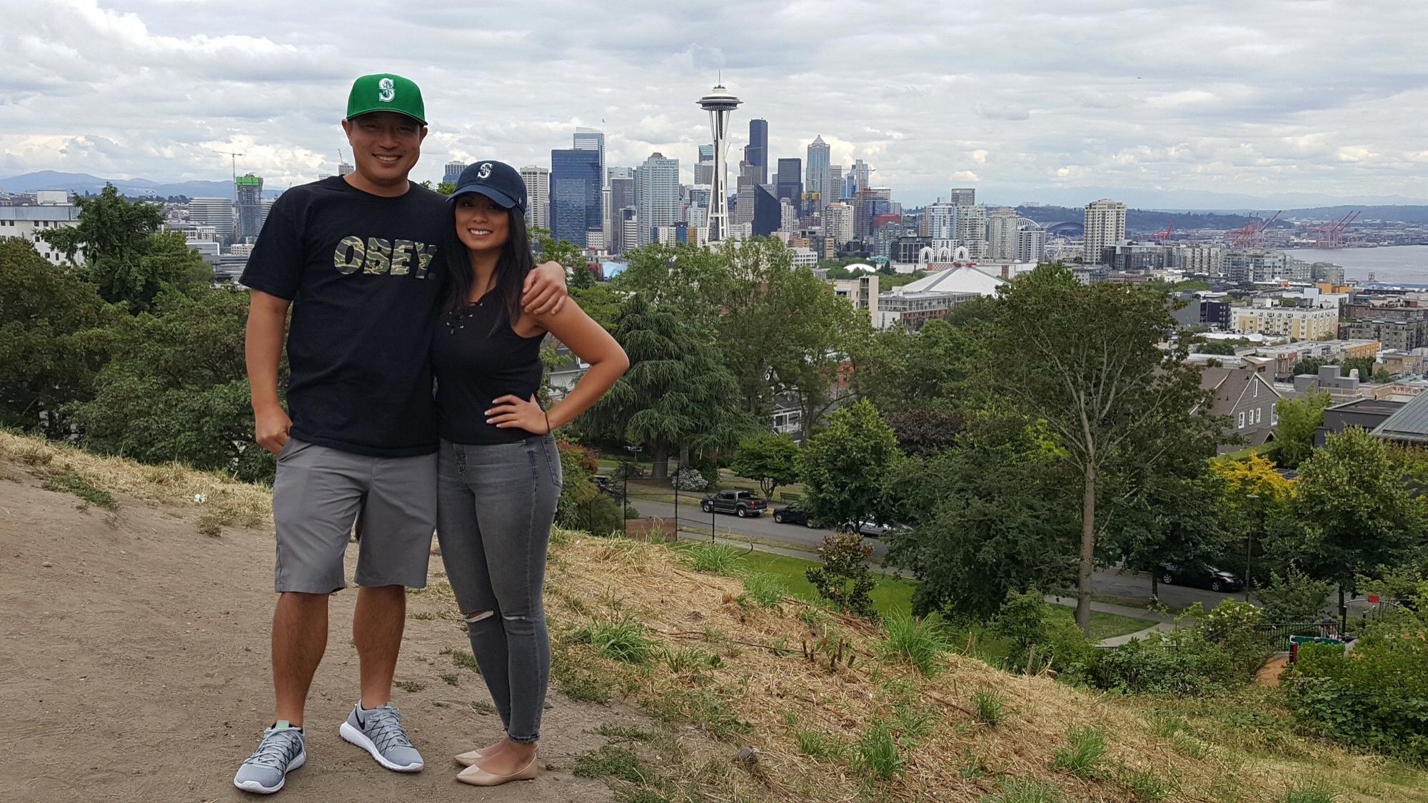 Before the Mariners Baseball Game.