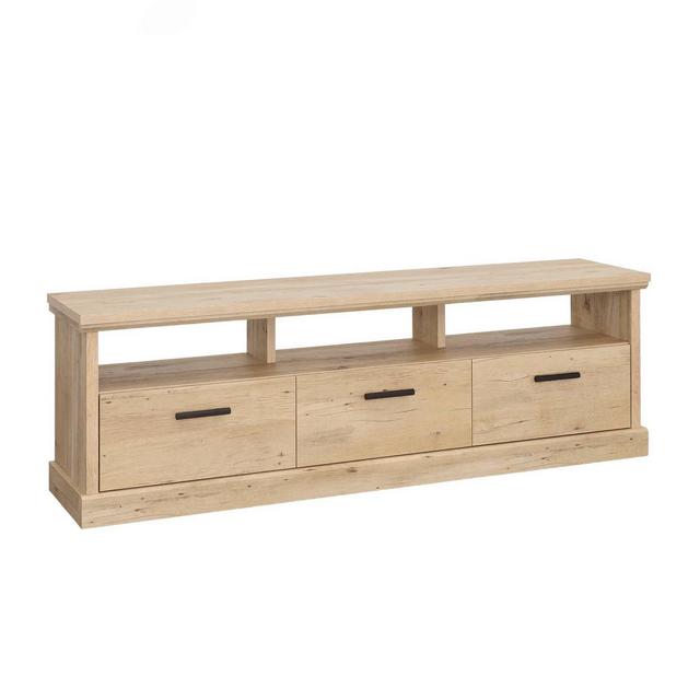 Sauder Aspen Post Entertainment Center TV Stand for TVs up to 70": Holds, 3 Drawers, 3 Cubbies, Farmhouse Style