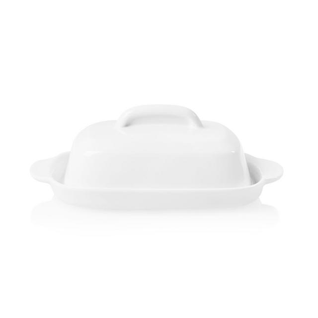Corelle®Winter Frost White Porcelain Butter Dish with Lid