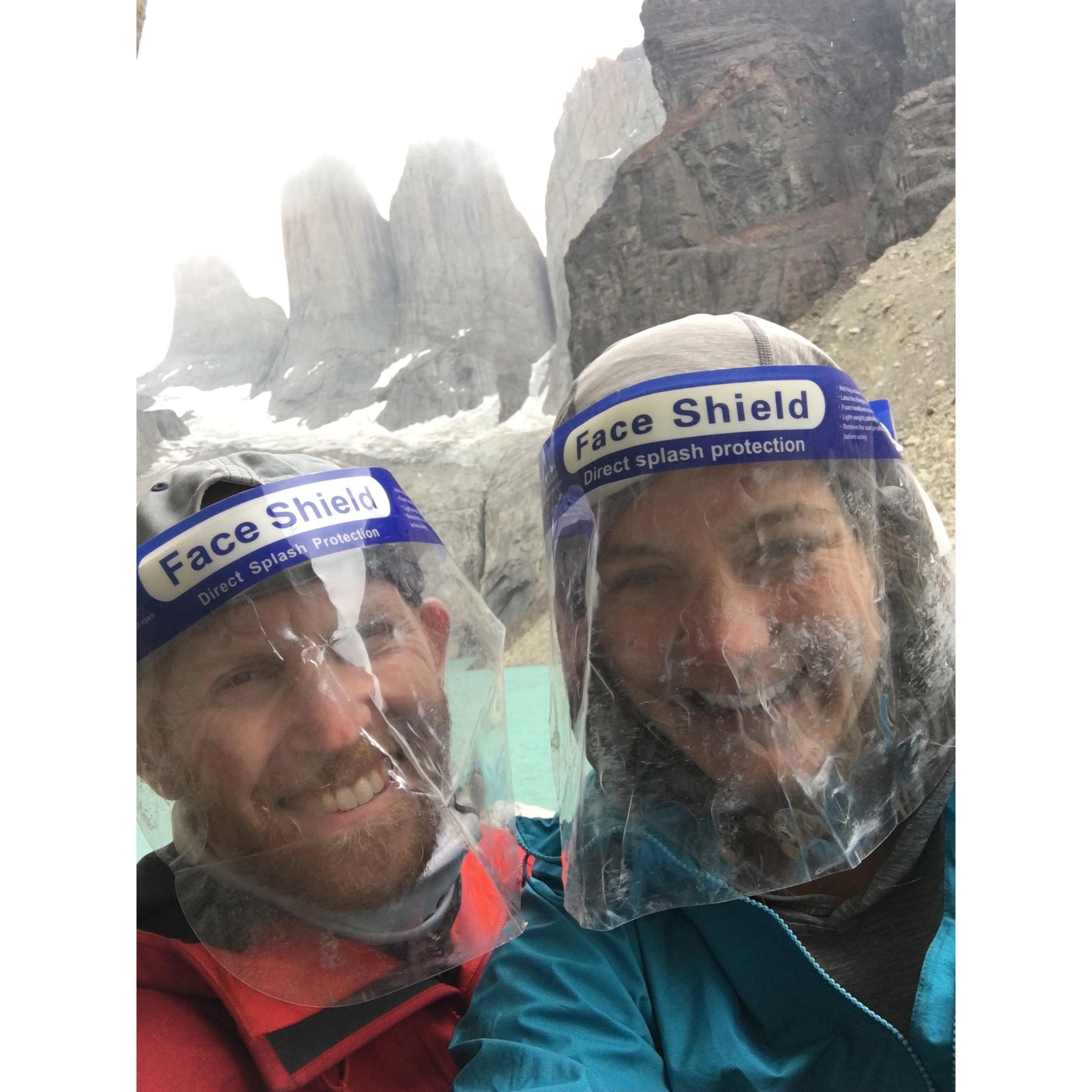 Safety first at the base of Torres del Paine