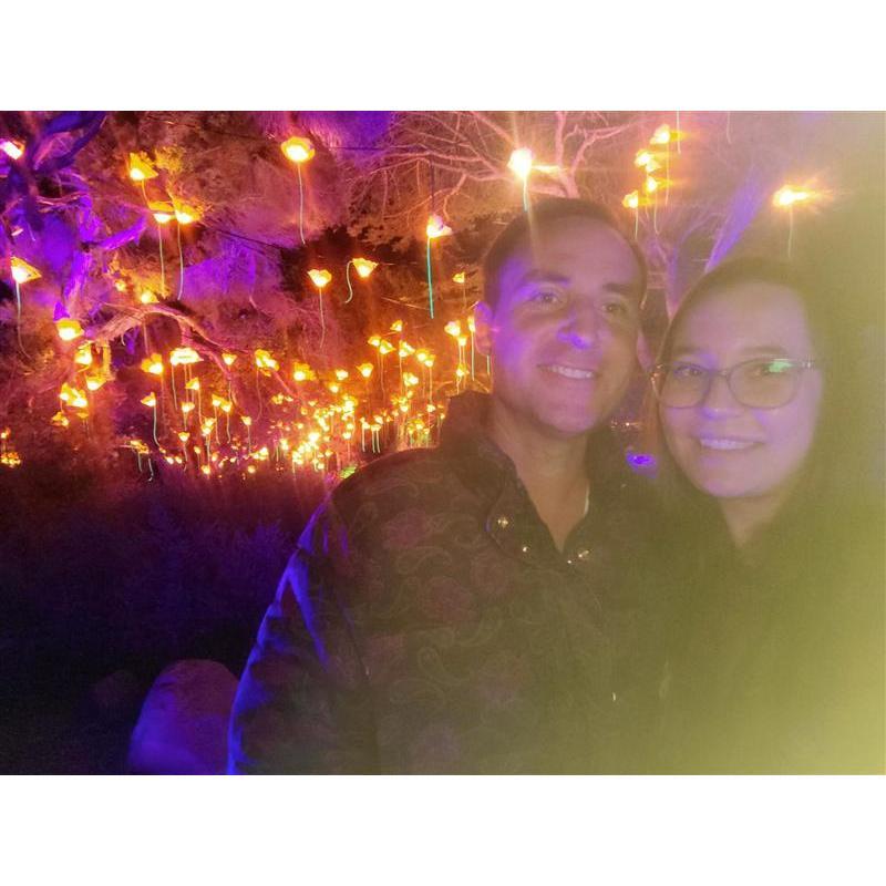 Lightscape at the Botanical Garden. :) <3
