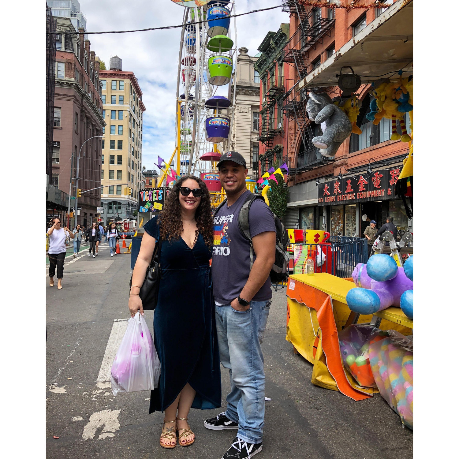 Right before Anthony won the meatball eating contest at San Gennaro, 2018