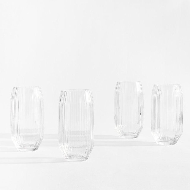 Sloan Tall Drinking Glasses, Set of 4 - Clear