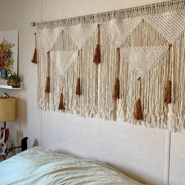 macrame wall hanging, boho wall decor, bedroom decoration