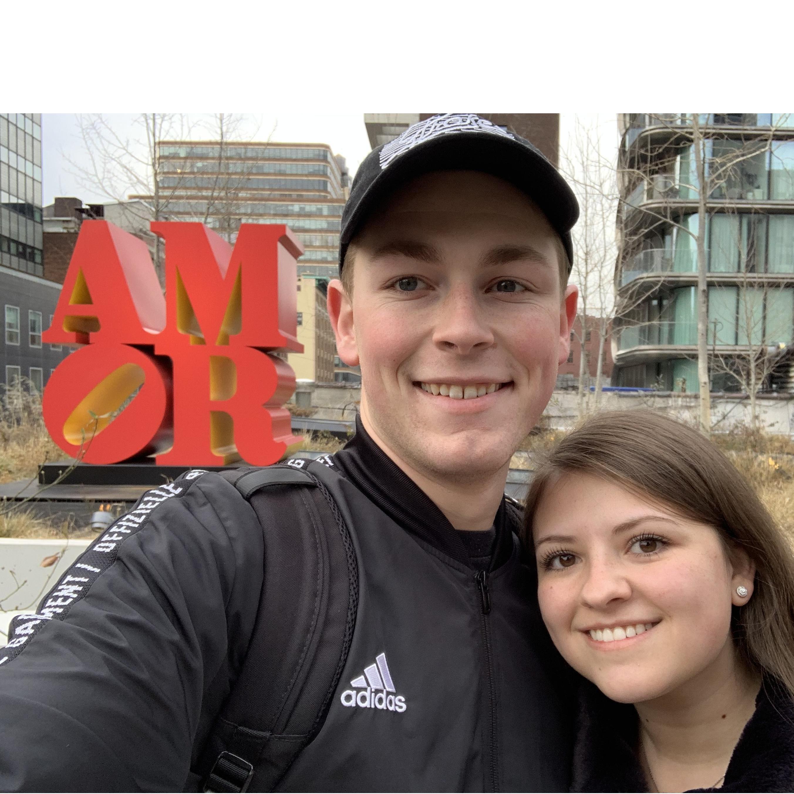 In new York City on the Highline, January 2020
