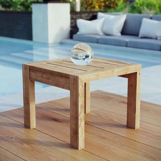 Upland Outdoor Wood Side Table