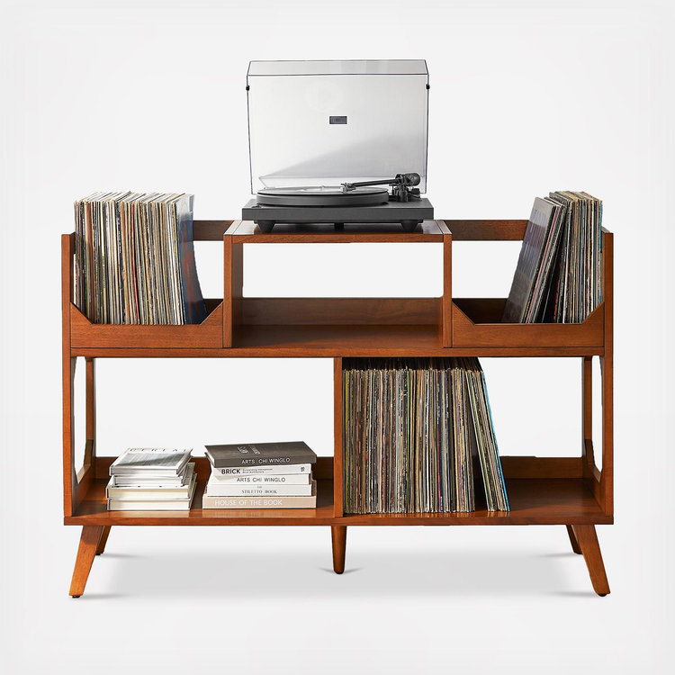 Crosley Furniture, Asheville Large Record Storage Console | Zola