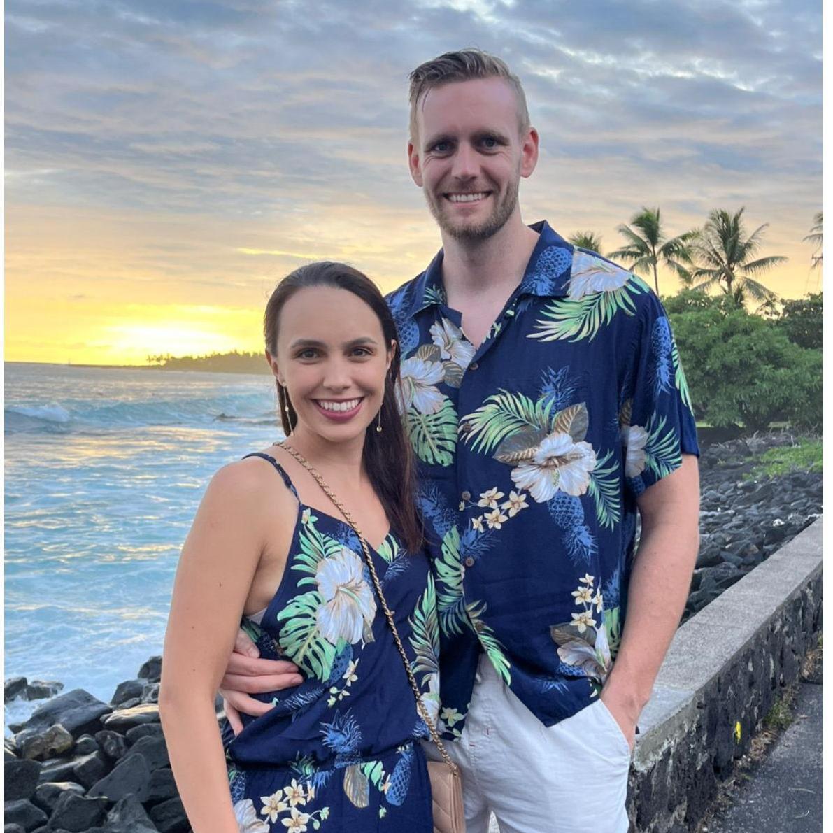 The one and only time Andrew will let me do matching outfits