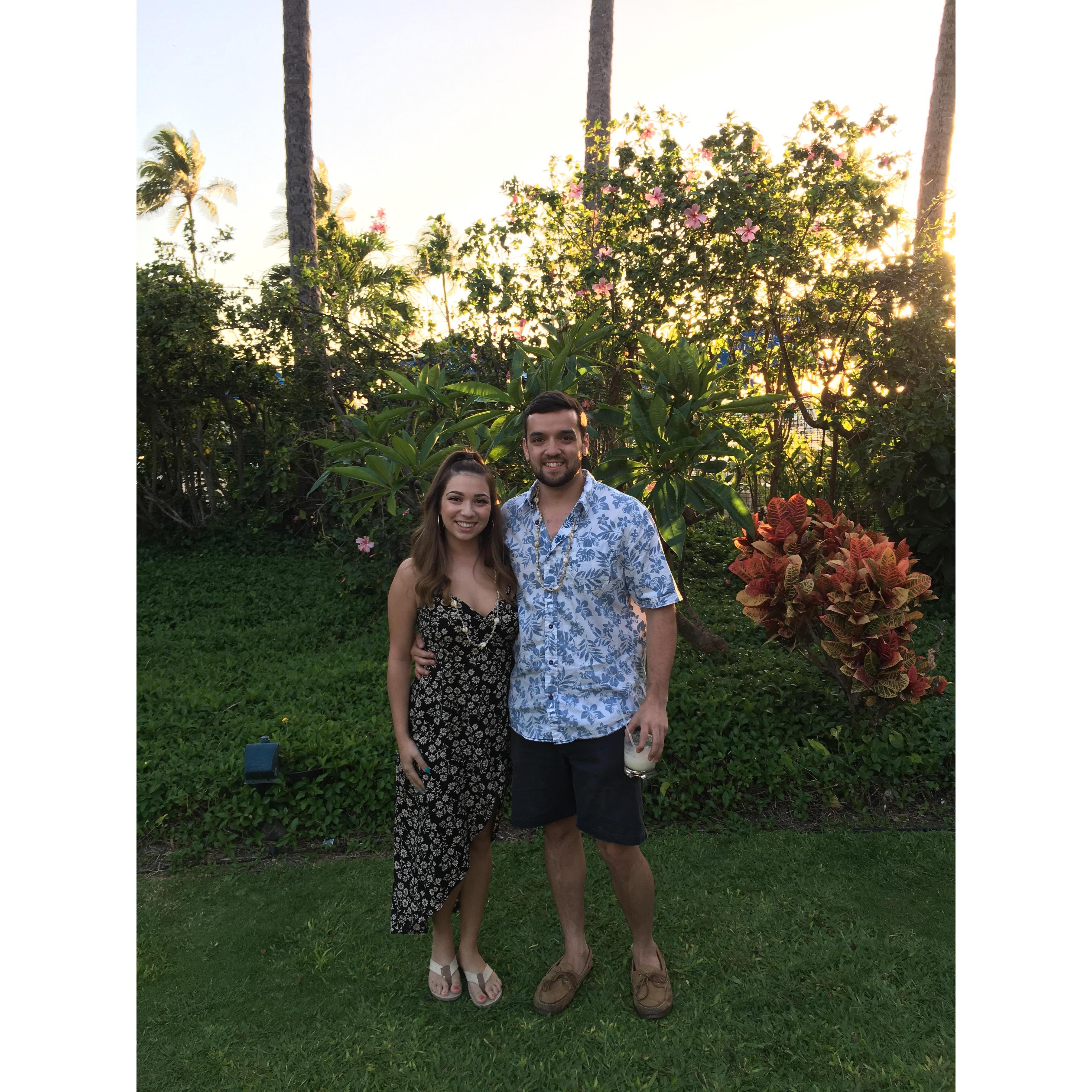Having the best time ever at the luau!