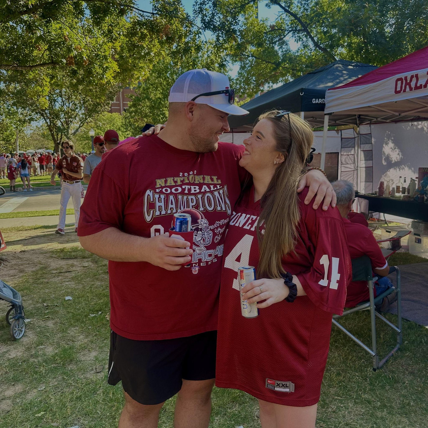 Teaching him how to be a Sooner Fan!