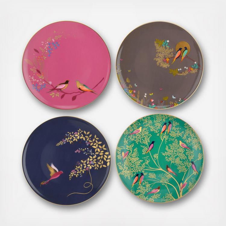 Portmeirion, Sara Miller London Chelsea Assorted Plate, Set Of 4