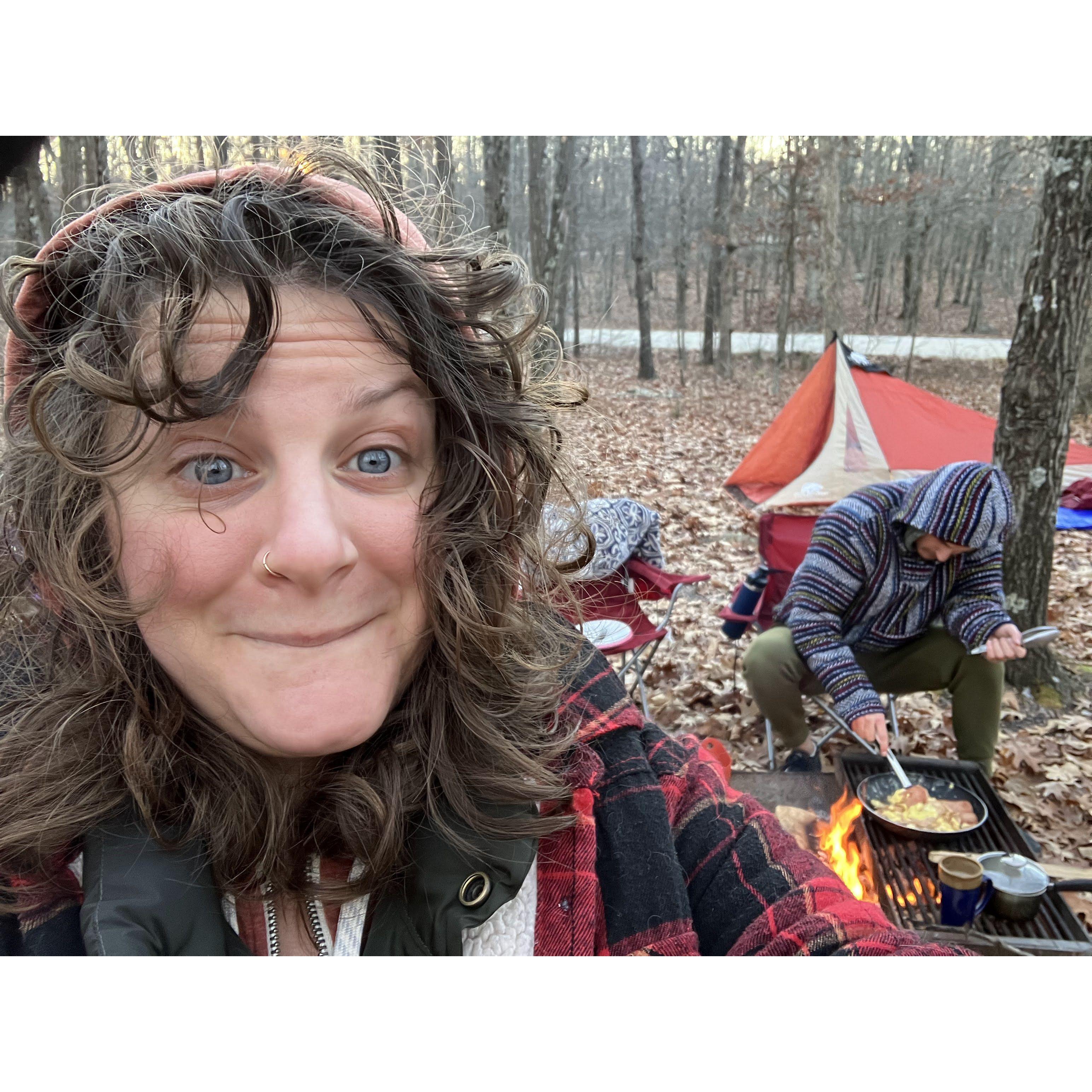 Thanksgiving camping.