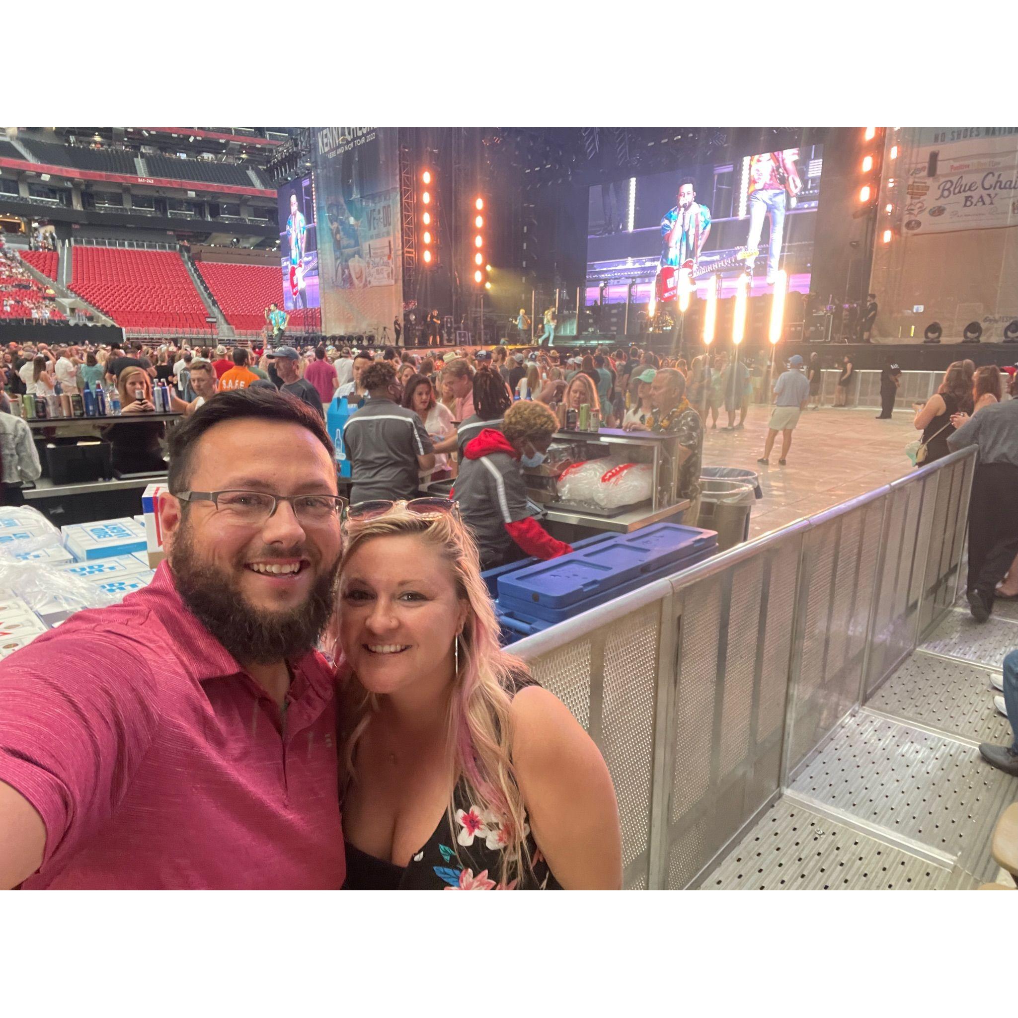 Our first concert together... of course it was Kenny Chesney & Old Dominion!