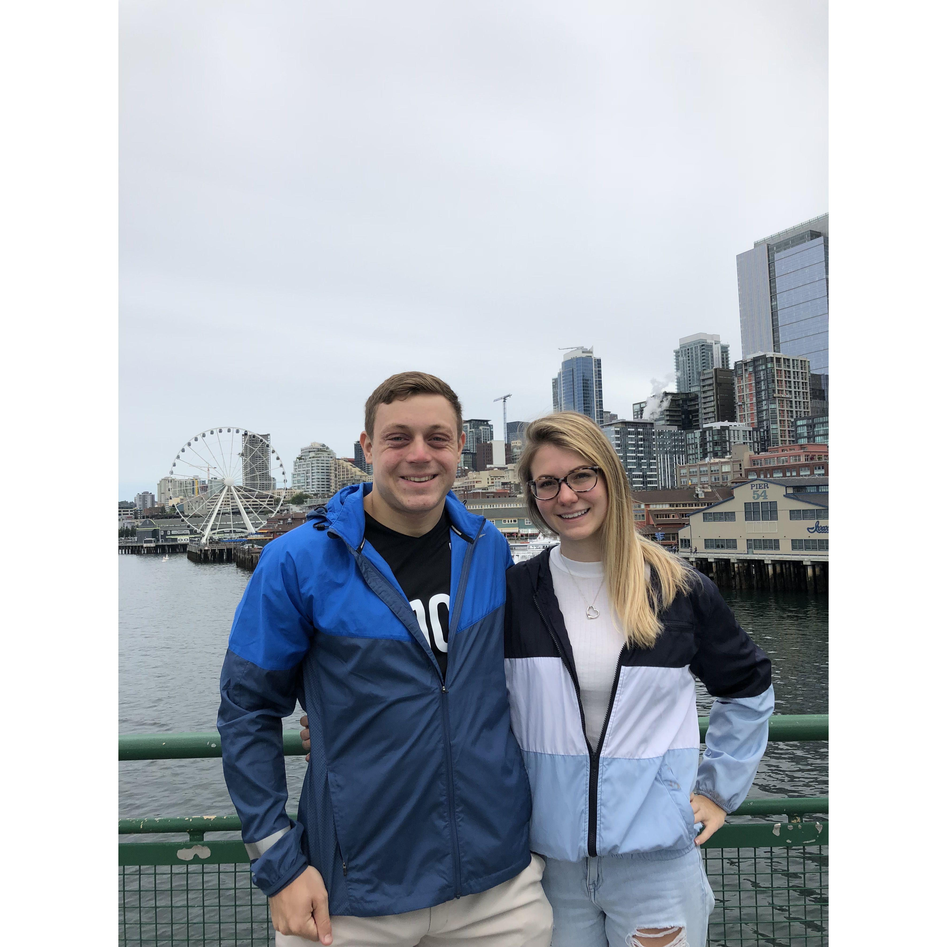 Seattle! Where we enjoyed a giant gluten free cinnamon roll