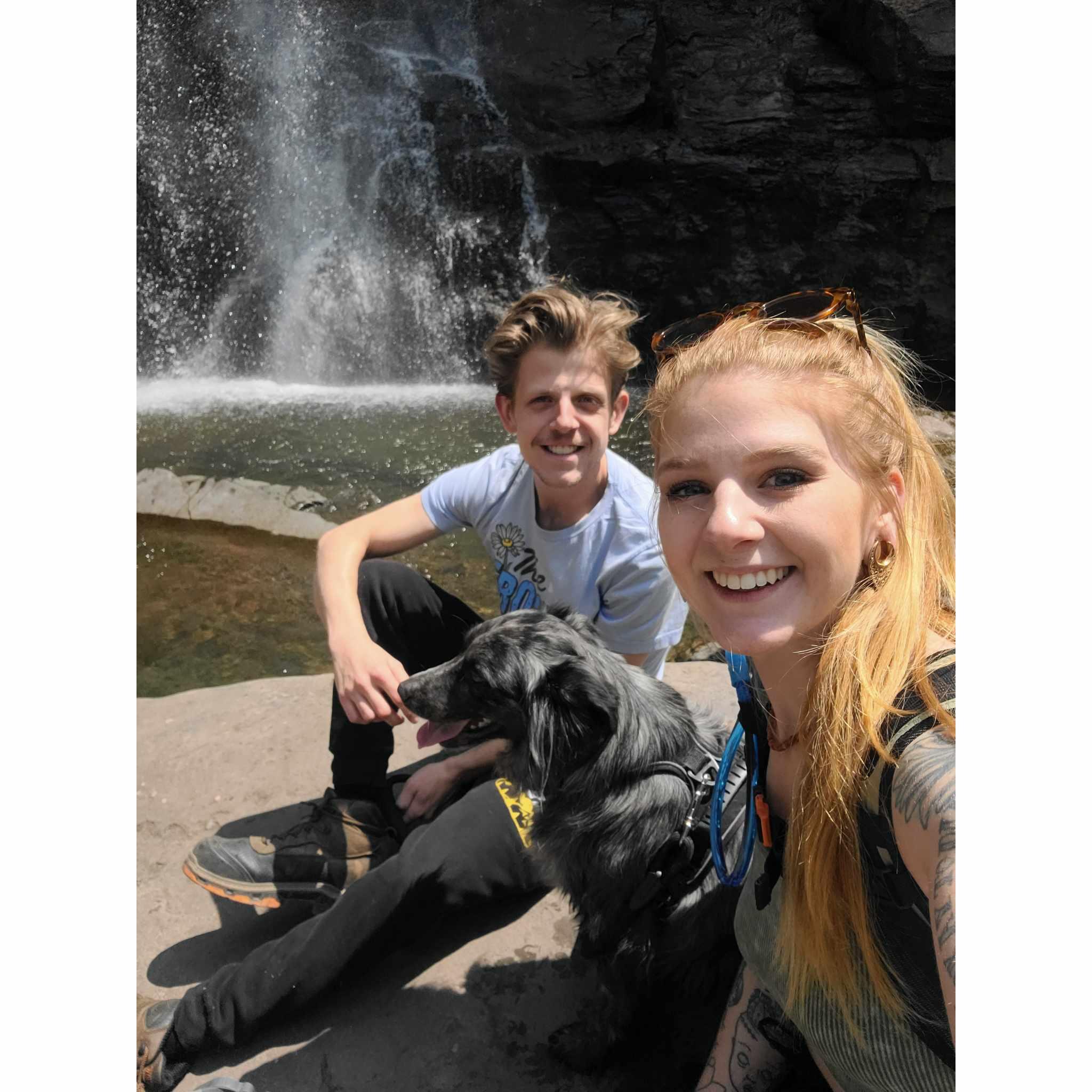 Hiking a 300ft waterfall for my 26th birthday.