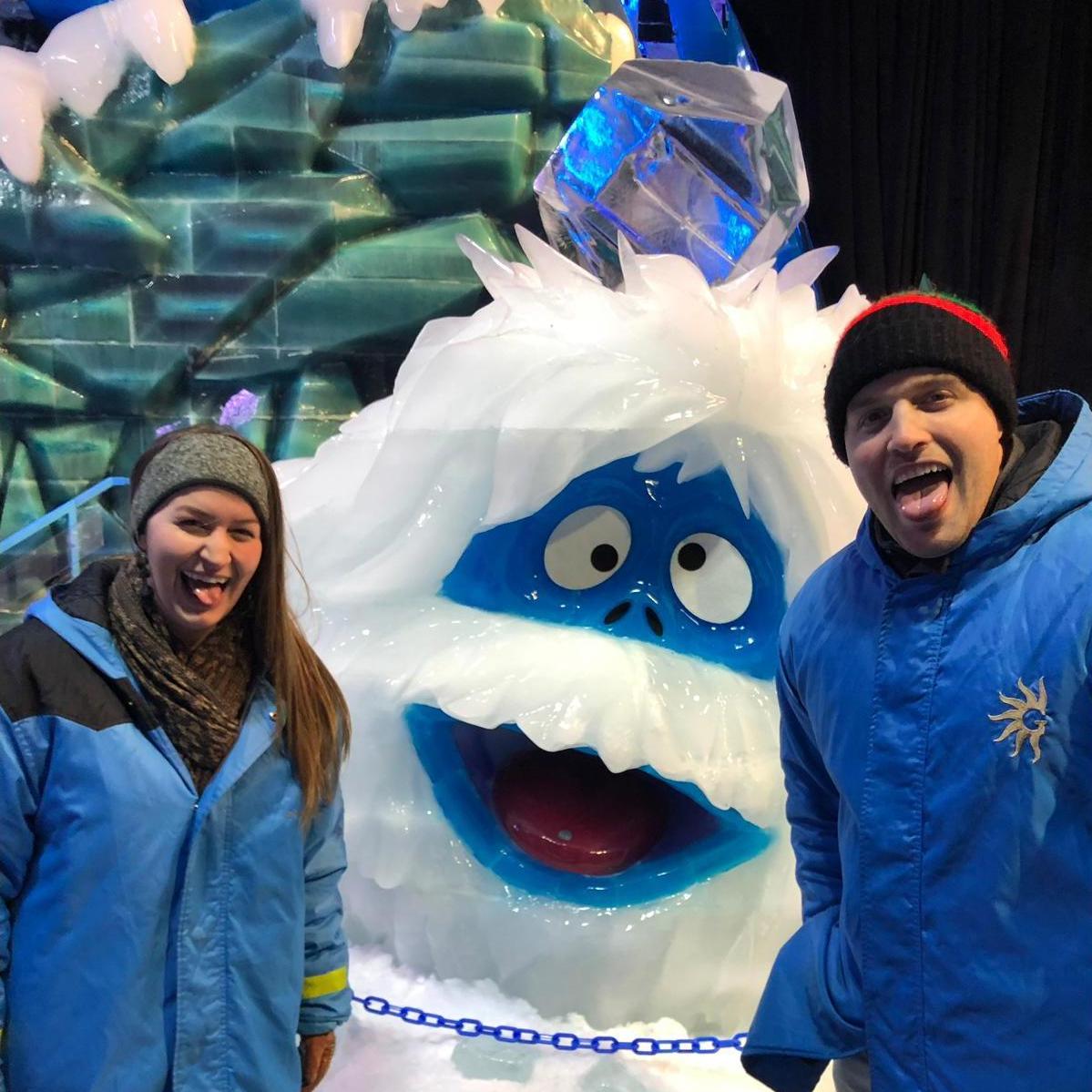 Holiday Ice Sculptures at the Gaylord.