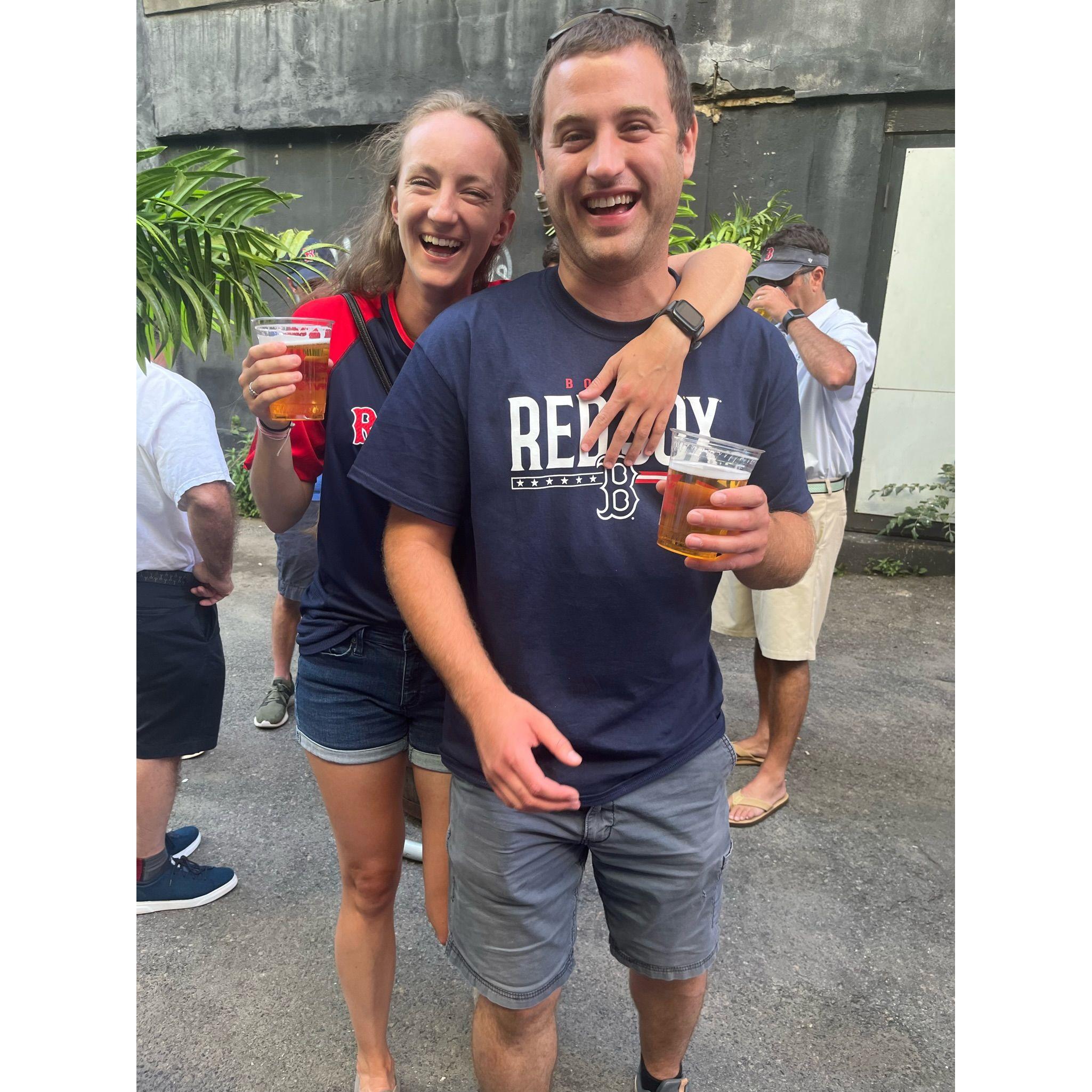 Katie's first Red Sox game