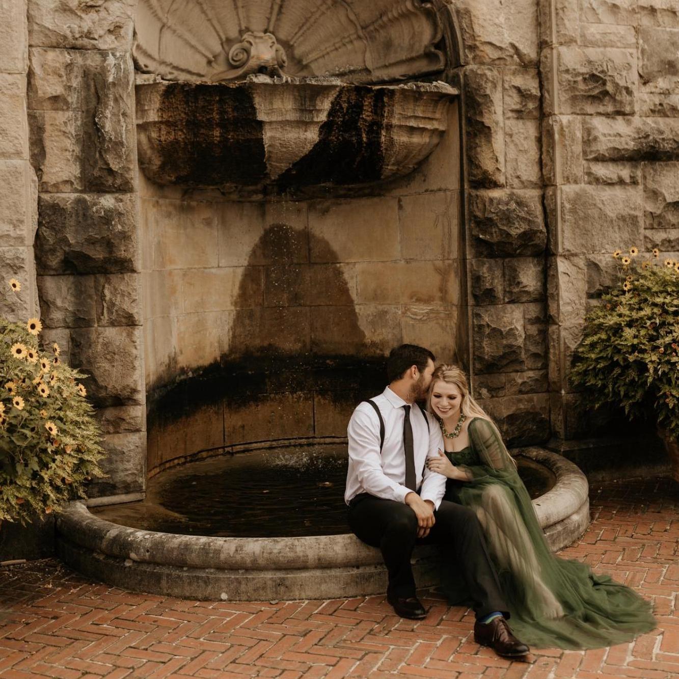 This was directly after breaking my heels during our engagement shoot! (August 30, 2021)