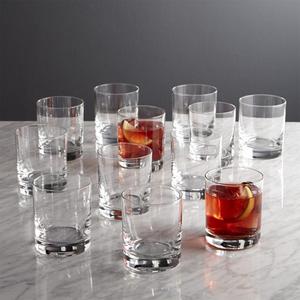 Crate & Barrel | Peak Small Glasses (Set of 12)