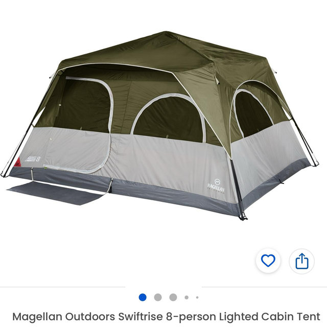 Magellan Outdoors SwiftRise 8-Person Lighted Cabin Tent