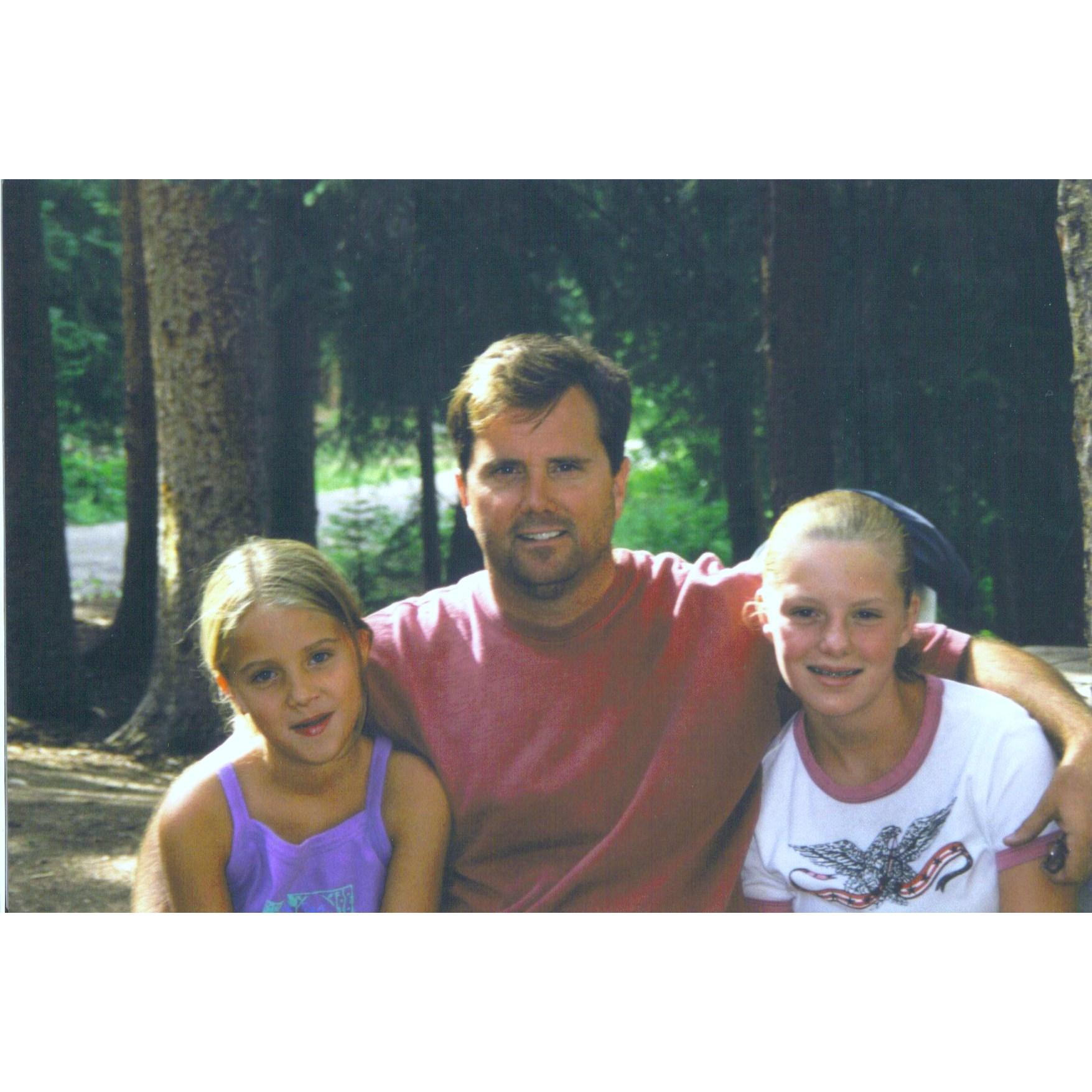 Whitney, her Dad and her little sister