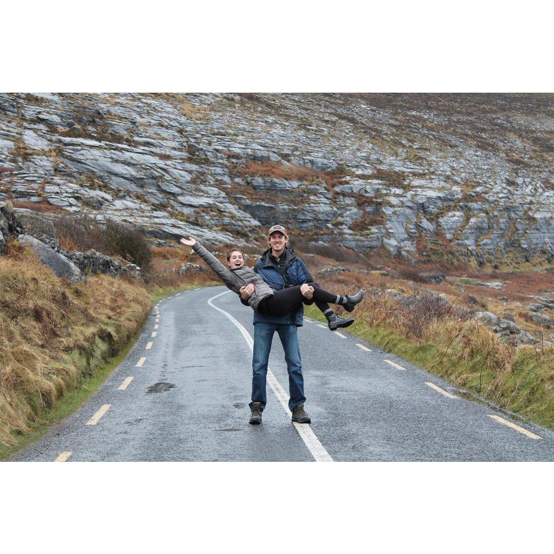 Driving in the middle of nowhere in Ireland