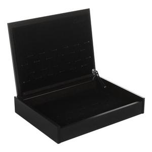 24 Piece Flatware Set Box - Black/Black