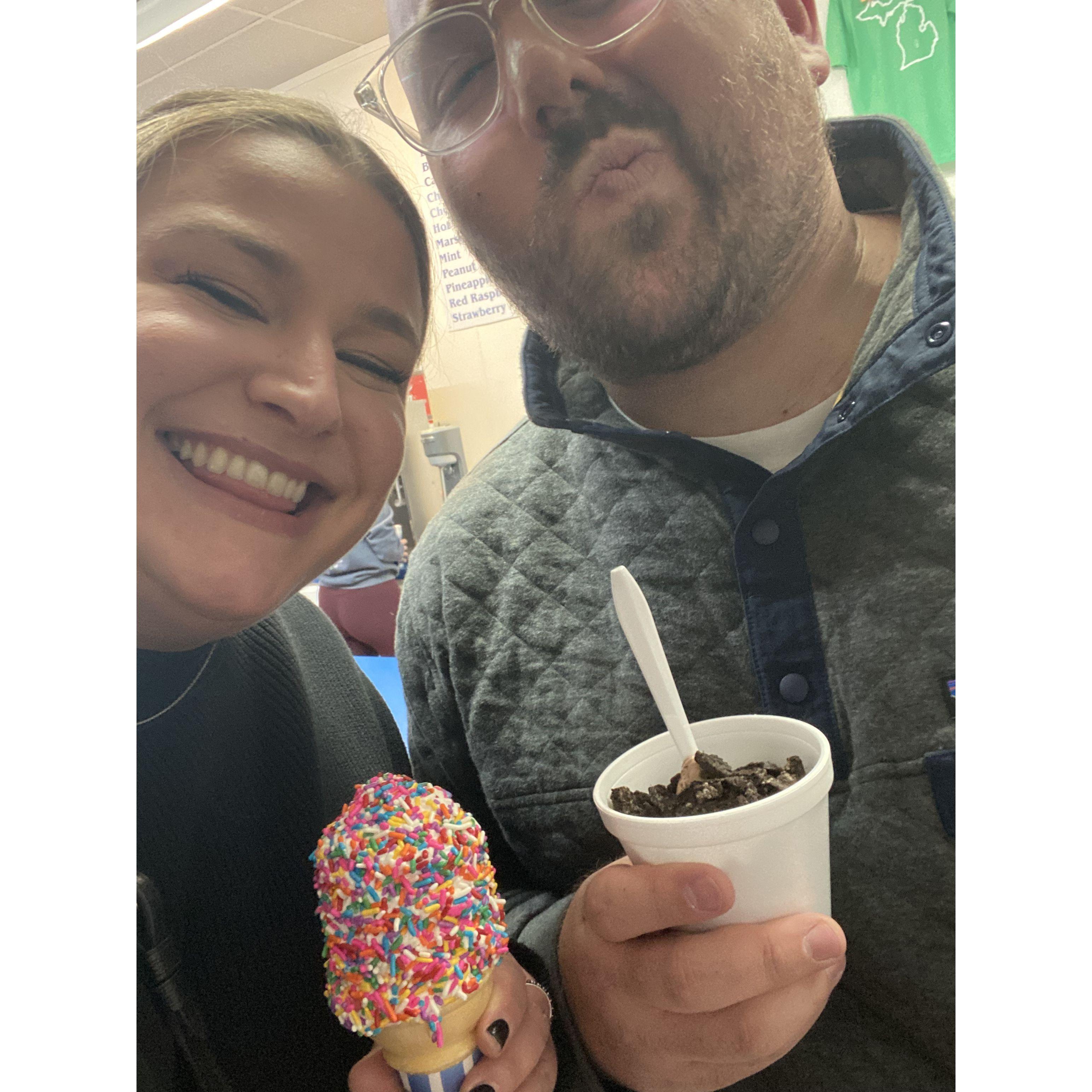 Sara's first trip to Michigan!