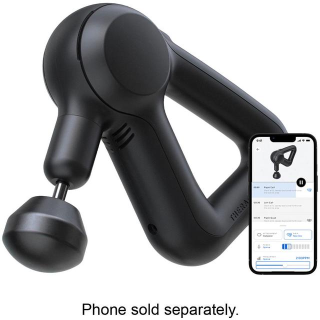 Therabody - Theragun Prime Bluetooth + App Enabled Massage Gun + 4 Attachments, 30lbs Force (Latest Model) - Black