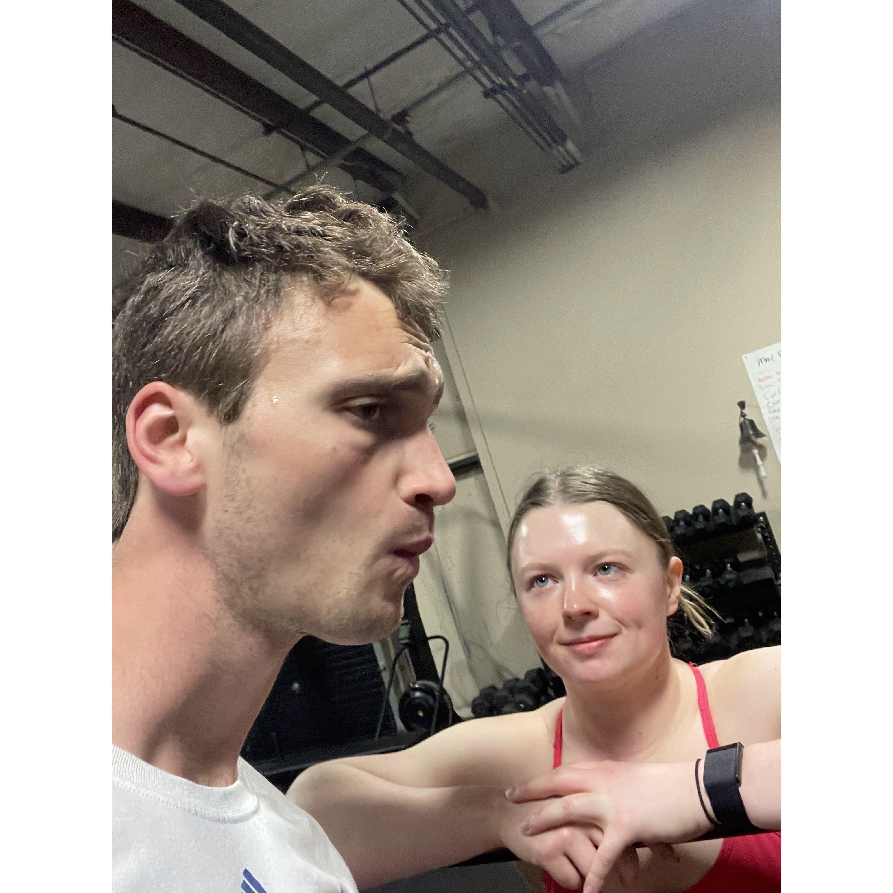 Our favorite place, the gym