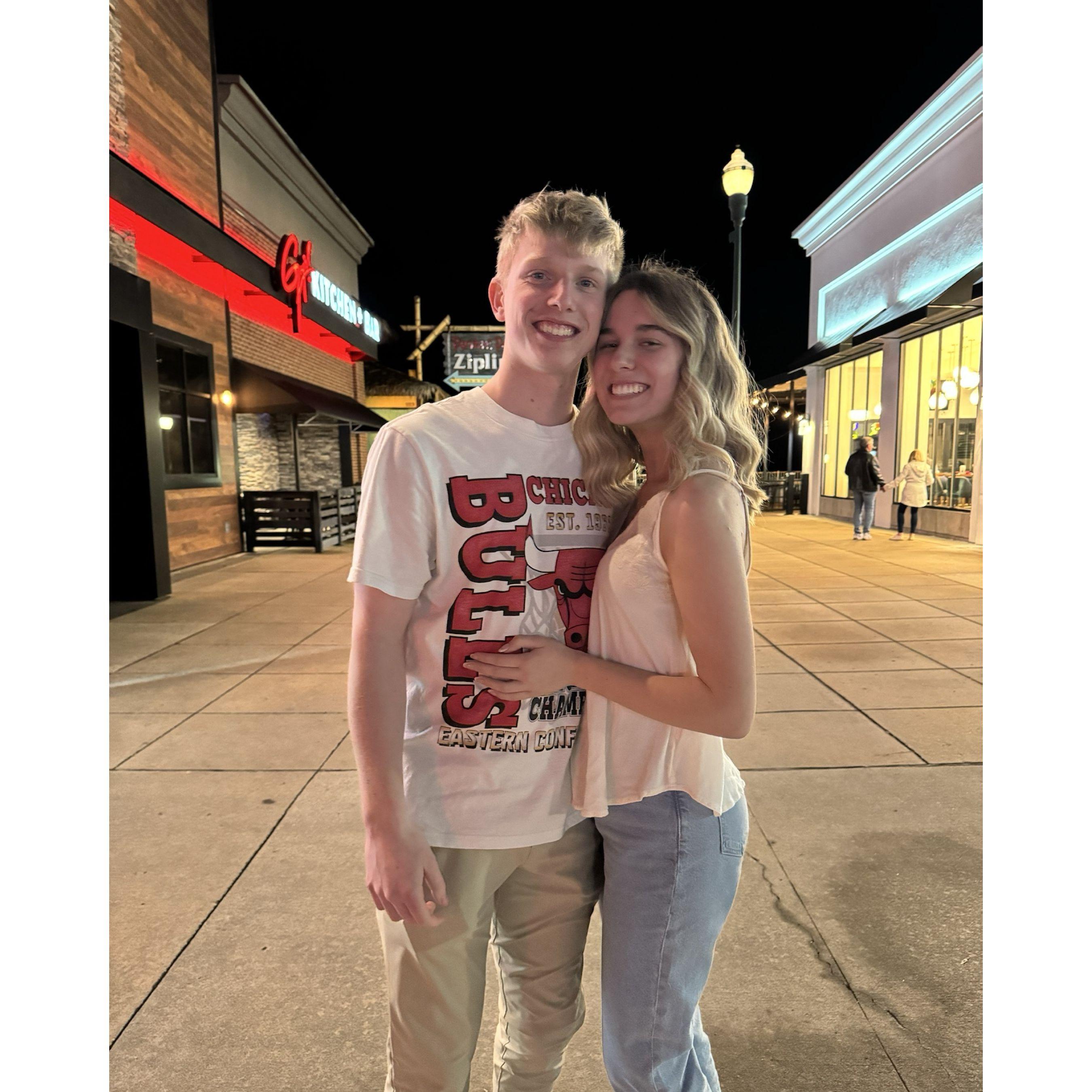 Spring break trip with friends to Branson.