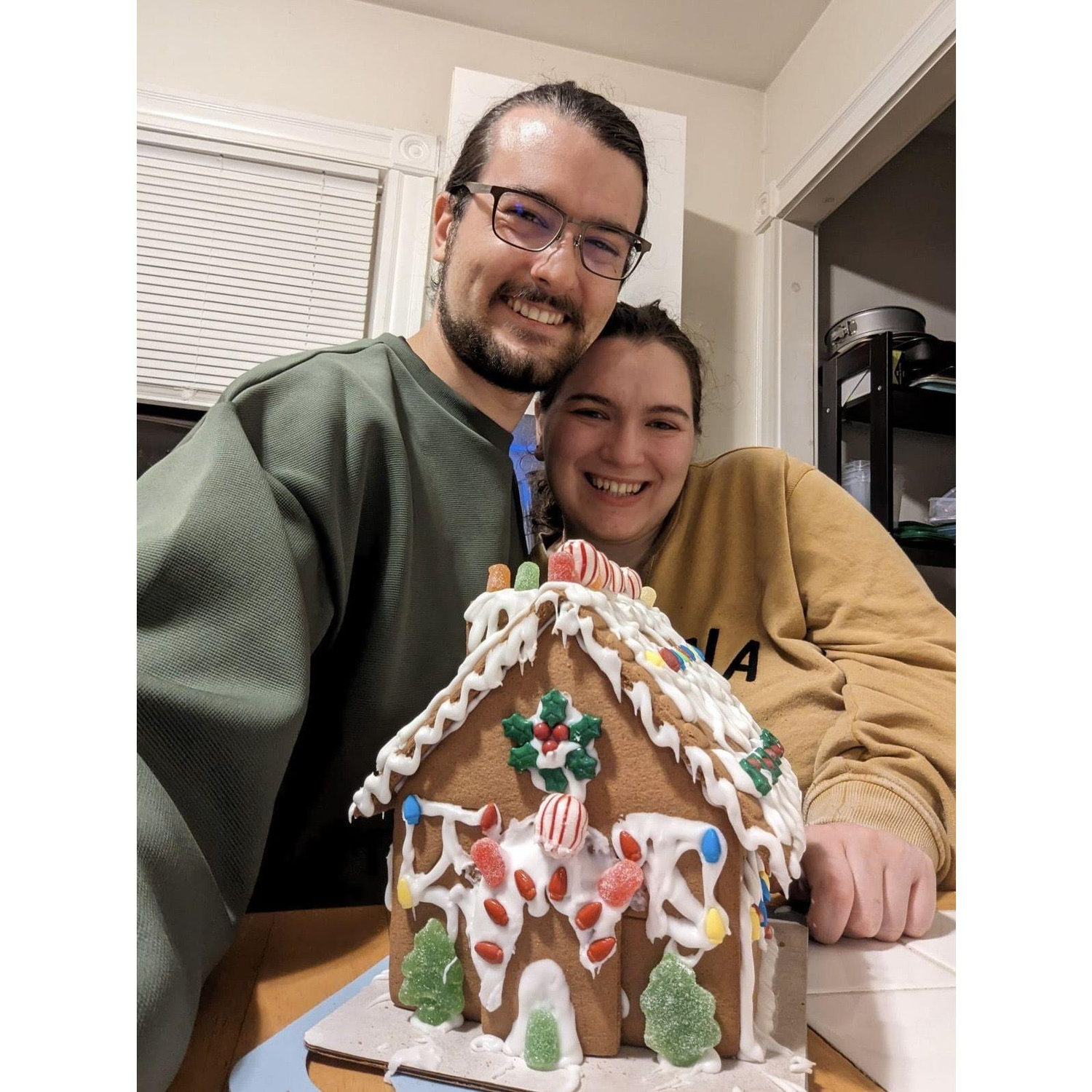 Gingerbread house making in Boston!
