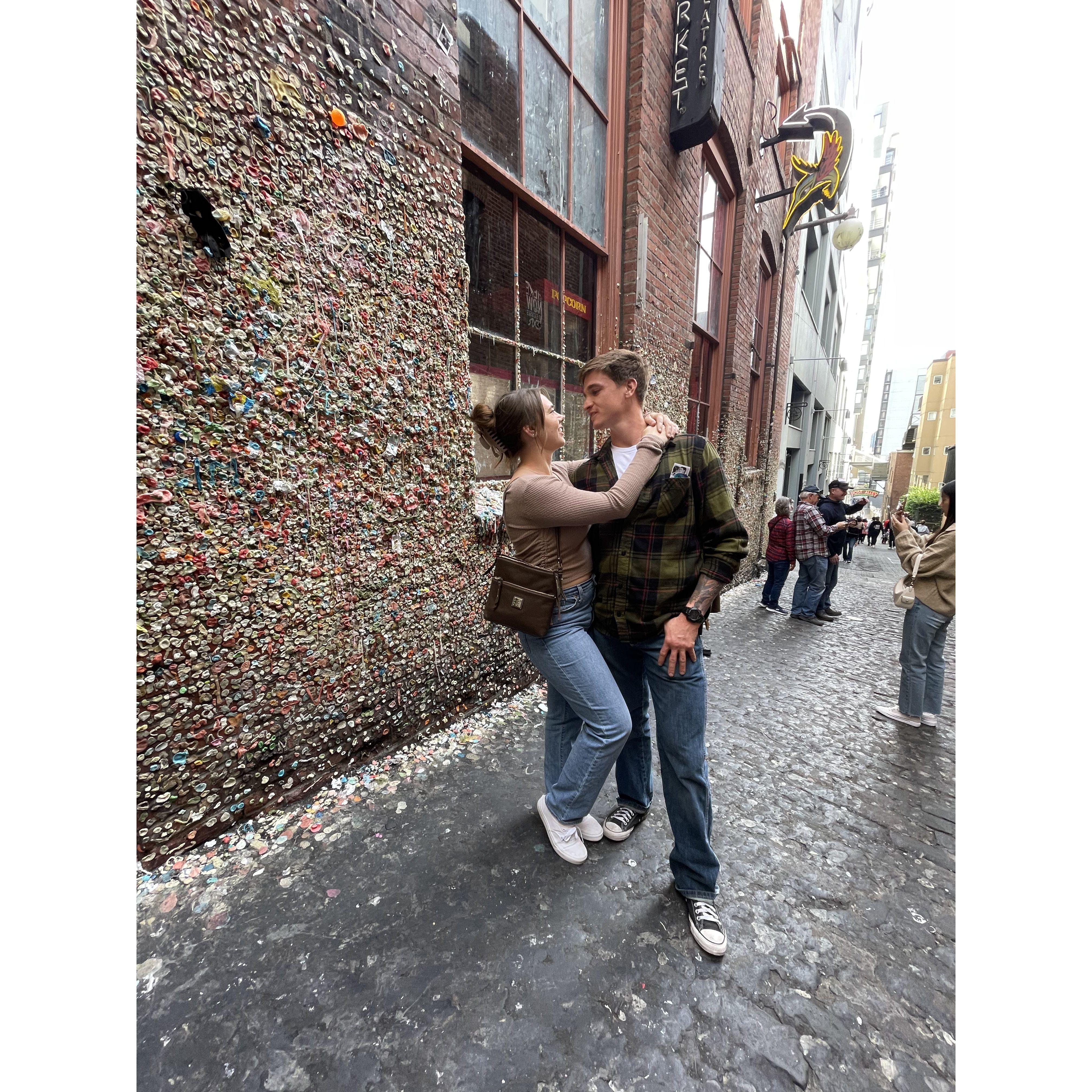 The notorious Seattle gum wall