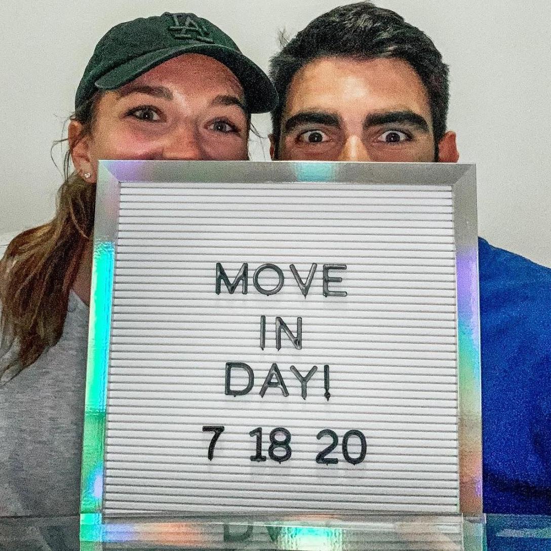 Jul. 2020- We move into our first apartment!