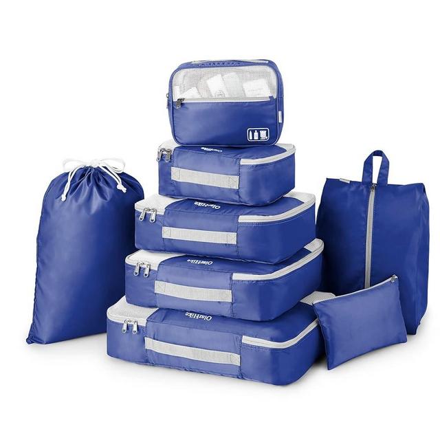 OlarHike 8 Set Packing Cubes for Travel, Luggage Organizer Bags for Travel Accessories Travel Essentials, Travel Cubes for Carry on Suitcases