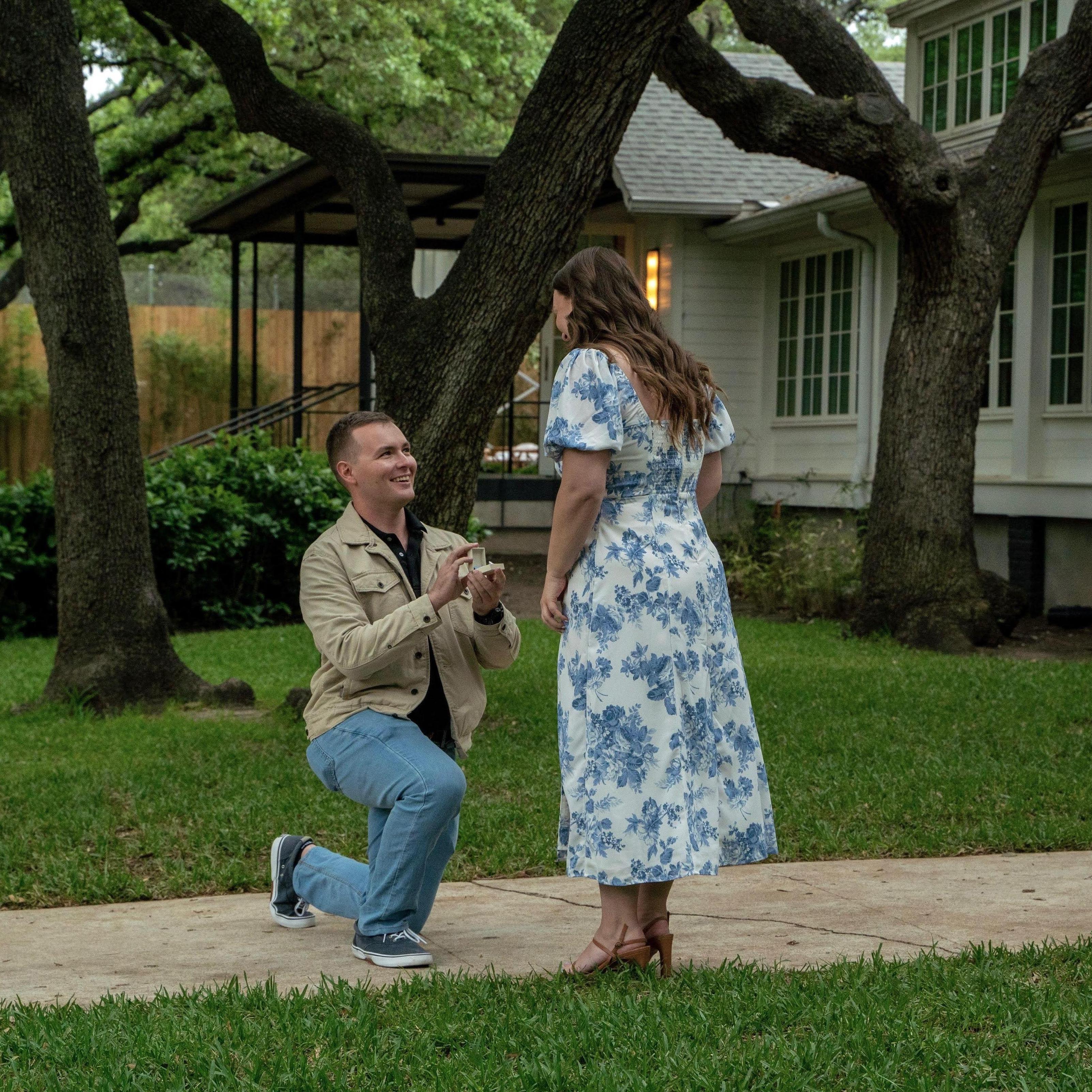 April 6, 2024- Harrison proposed at Mattie's in Austin, Texas <3