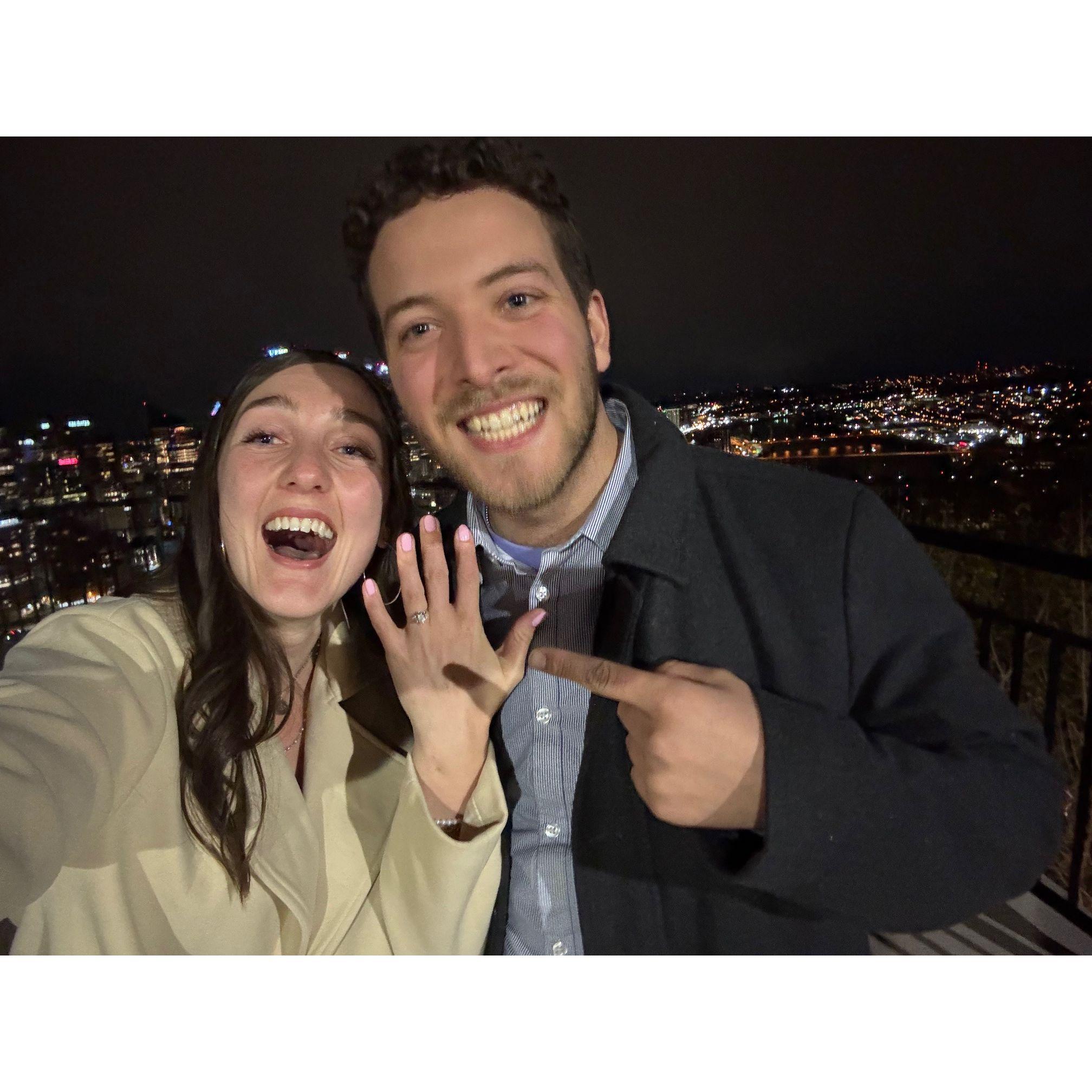 SHE SAID YES!! :) (actually she said, "ARE YOU SERIOUS?" a million times and then said yes :))
