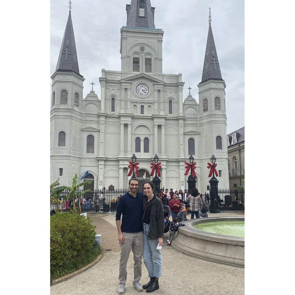 Downtown New Orleans, visiting Jared's home state, Louisiana. 
