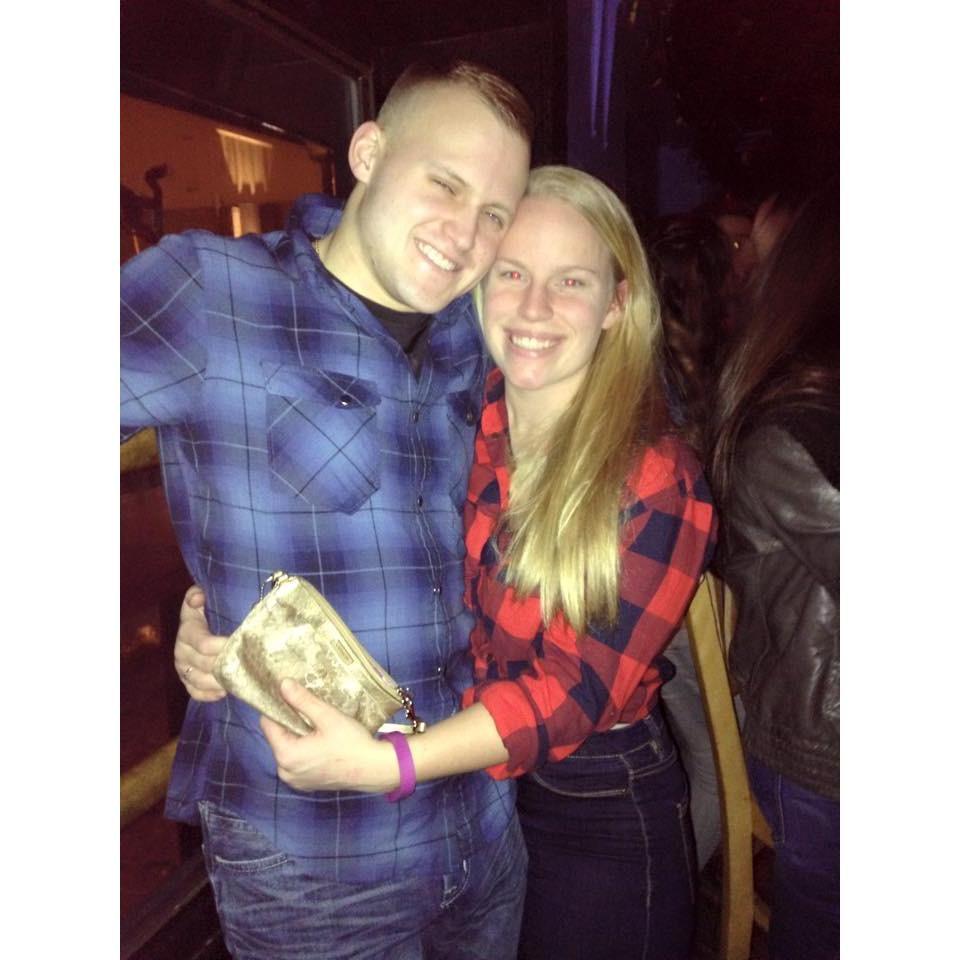 Our first photo together in 2015