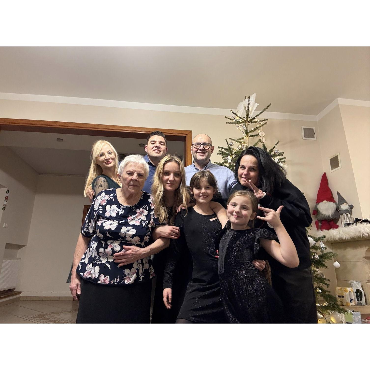 Oli's first Christmas in Poland