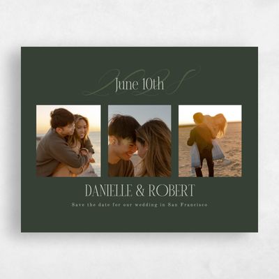 Deep Forest, Green Wedding Save the Date - Palenque Photo