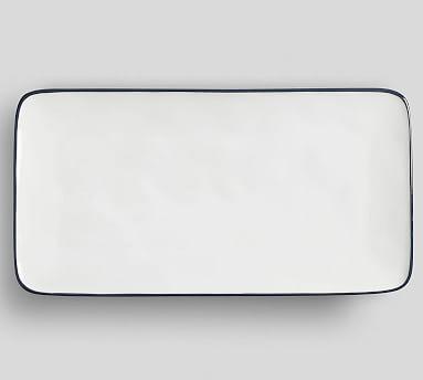 Costa Nova Beja Rimmed Rectangular Serving Platter