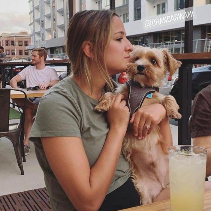 Mylo and Olivia at his favorite bar, 16-Bit