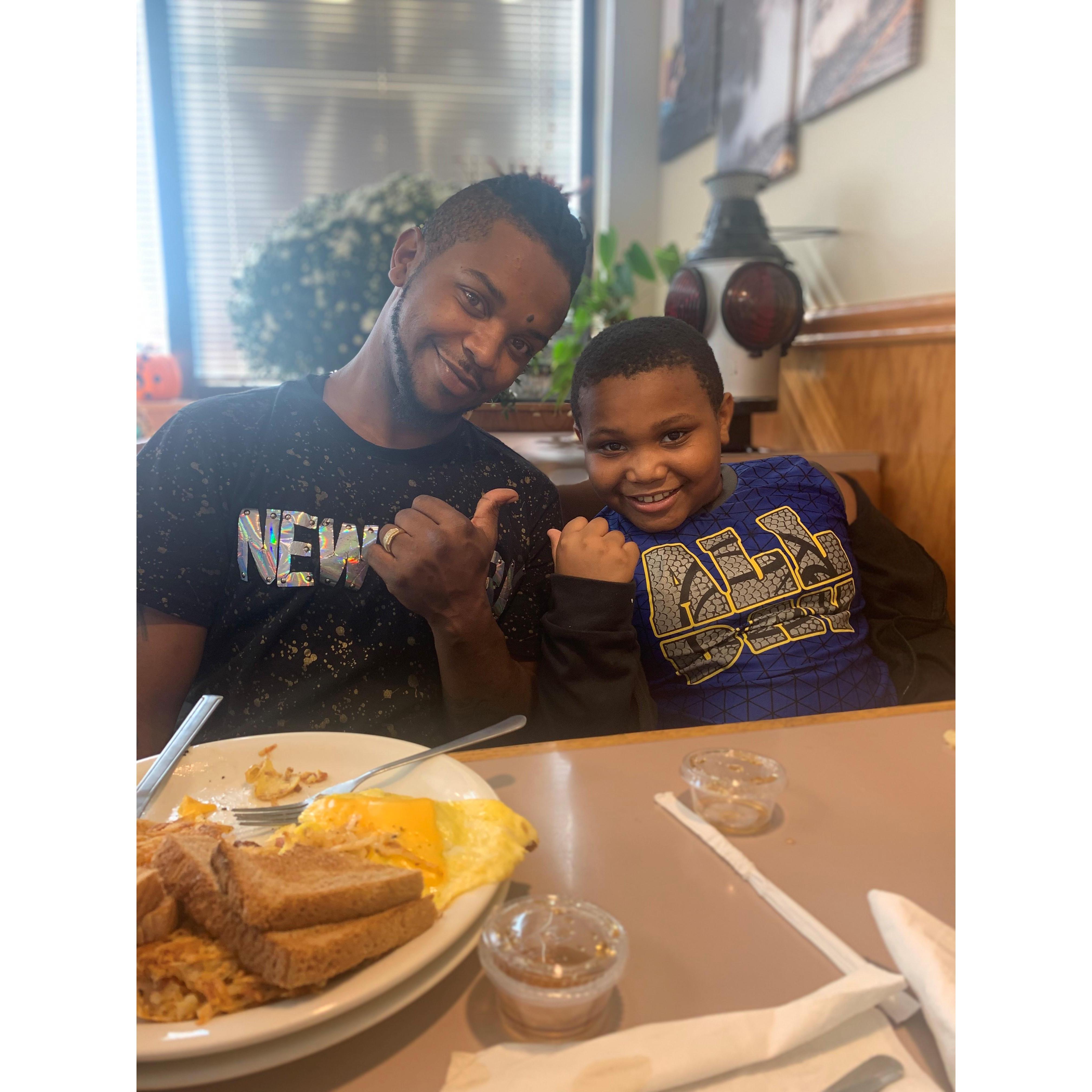 Breakfast with family