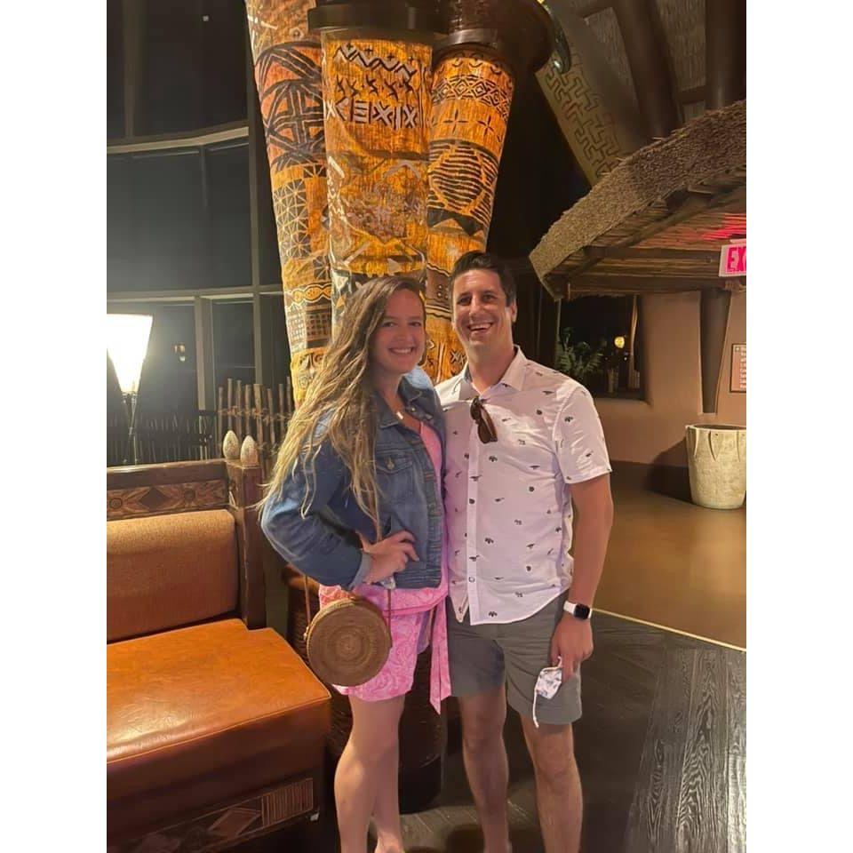 Dinner at Animal Kingdom Lodge. If you couldn't tell, we live 10 minutes from Disney World.
