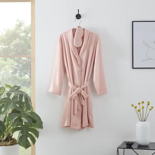 Clean Design Home Satin Bath Robe & Eyemask Gift Set