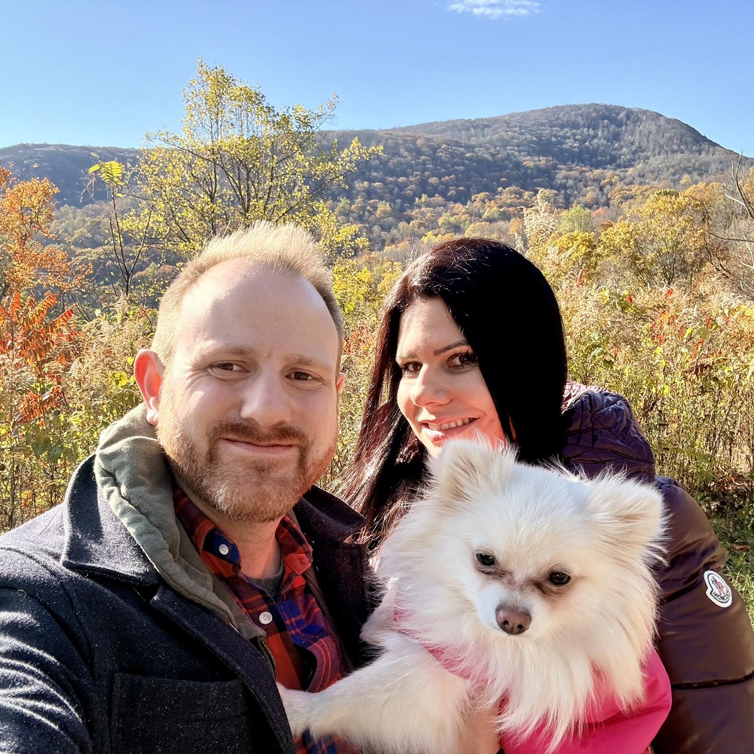 Our “daughter” Charlotte on a hiking trip with us.