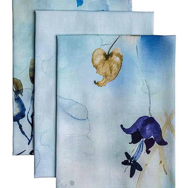 Maison d' Hermine Lazy Summer Days 100% Cotton Set of 3 Multi-Purpose Kitchen Towel Soft Absorbent Dish Towels | Tea Towels | Bar Towels | Spring/Summer (20 Inch by 27.50 Inch)