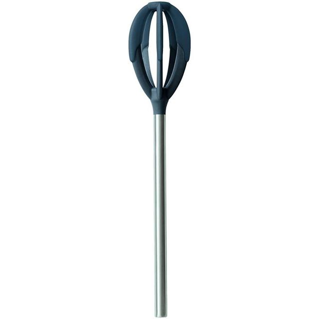 Tovolo 81-9868 Better Tool Silicone-Coated Quick-Mix Spatula Whisk Scraping Bowls Clean, Batter Hand Mixer & Cooking Utensil, BPA-Free & Dishwasher-Safe, 1 EA, Charcoal