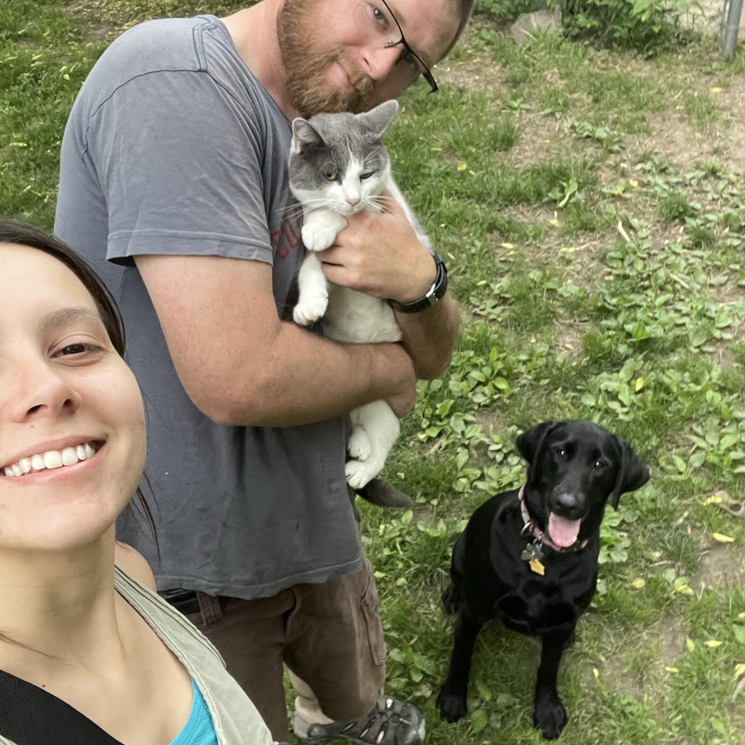Our little family (-the rabbits and Bert)